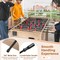 Natural MDF Full Size Foosball Table with Metal Rods, Cup Holders and Adjustable Legs